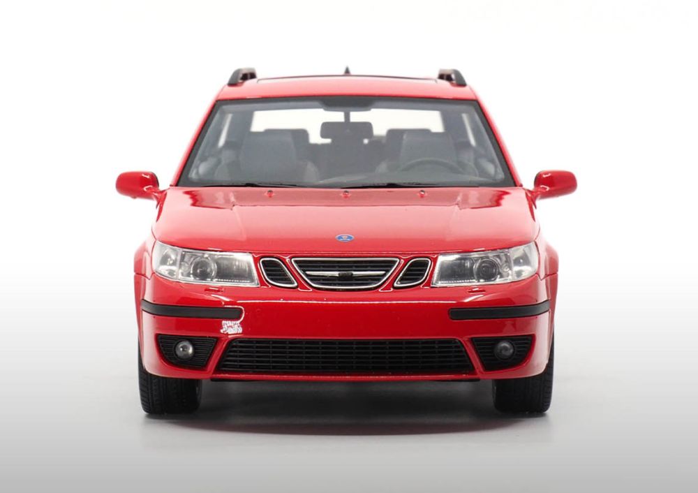 ミニカー　1/18 サーブ 9-5 スポーツコンビ 2005(レッド) [DNA000073] Saab 9-5 Sportcombi Aero Laser Red 2005 - John Ayrey Die Casts